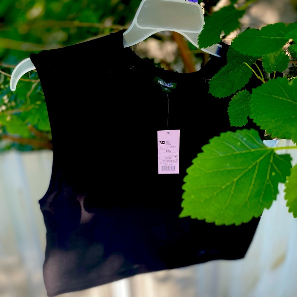 wild fable ebony crop tank
